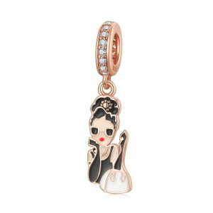 Hepburn Style Rose Gold Pendant