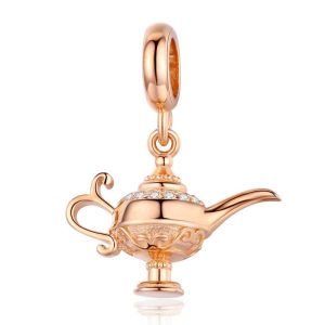 Rose Gold Aladdin’s Lamp Pendant Charm