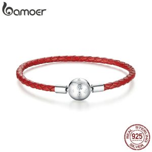 Red Leather Rope Bracelet