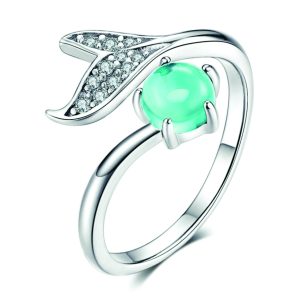 Ocean Blue-Tear FishTail Ring
