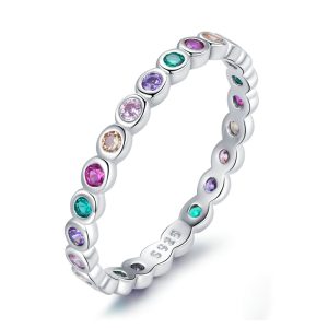 Rainbow Eternity Ring