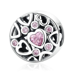 Heart to Heart CZ Charm