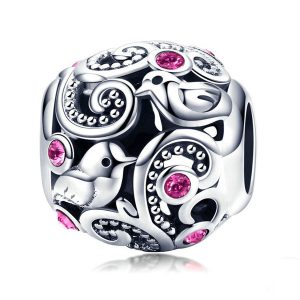 Love Birds CZ Charm