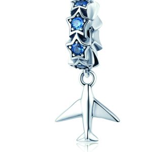 Sterling Silver Airplane Travel Charm
