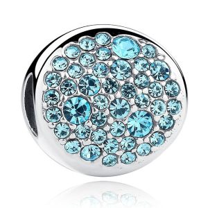 Sky Blue CZ Charm