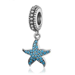 Starfish CZ Pendant Charm