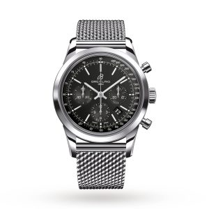 Breitling Transocean Mens Black 43mm watch