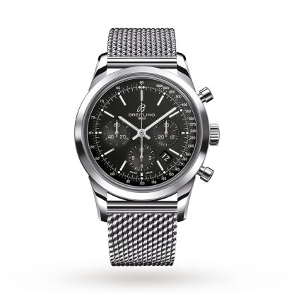 Breitling Transocean Mens Black 43mm watch - Imagem 2