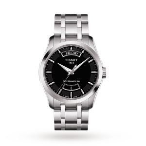 Tissot Couturier Mens Black 39mm watch
