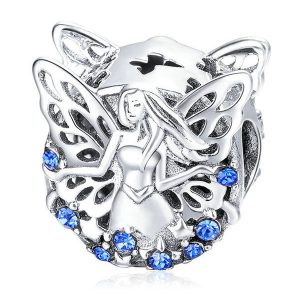 Blue Flower Fairy Charm
