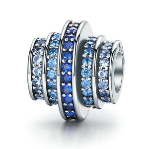 Blue Melody CZ Charm