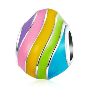 Rainbow Easter Egg Charm