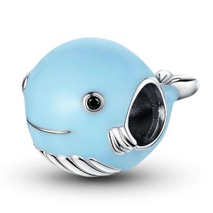 Blue Whale Enamel Charm