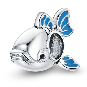 Blue Fish Enamel Charm