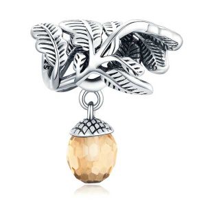 Lucky Pine Cone Crystal Charm
