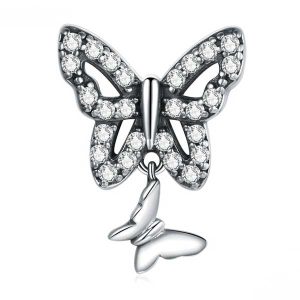 Butterfly Bow Pendant Charm
