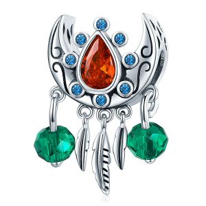 Vintage Ruby Dreamcatcher Charm