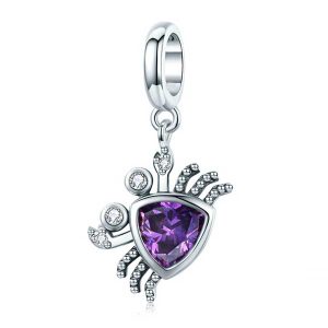 Crystal Crab Pendant Charm