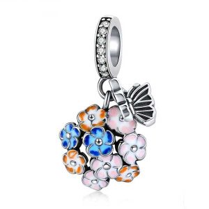 Butterfly Posy Pendant Charm
