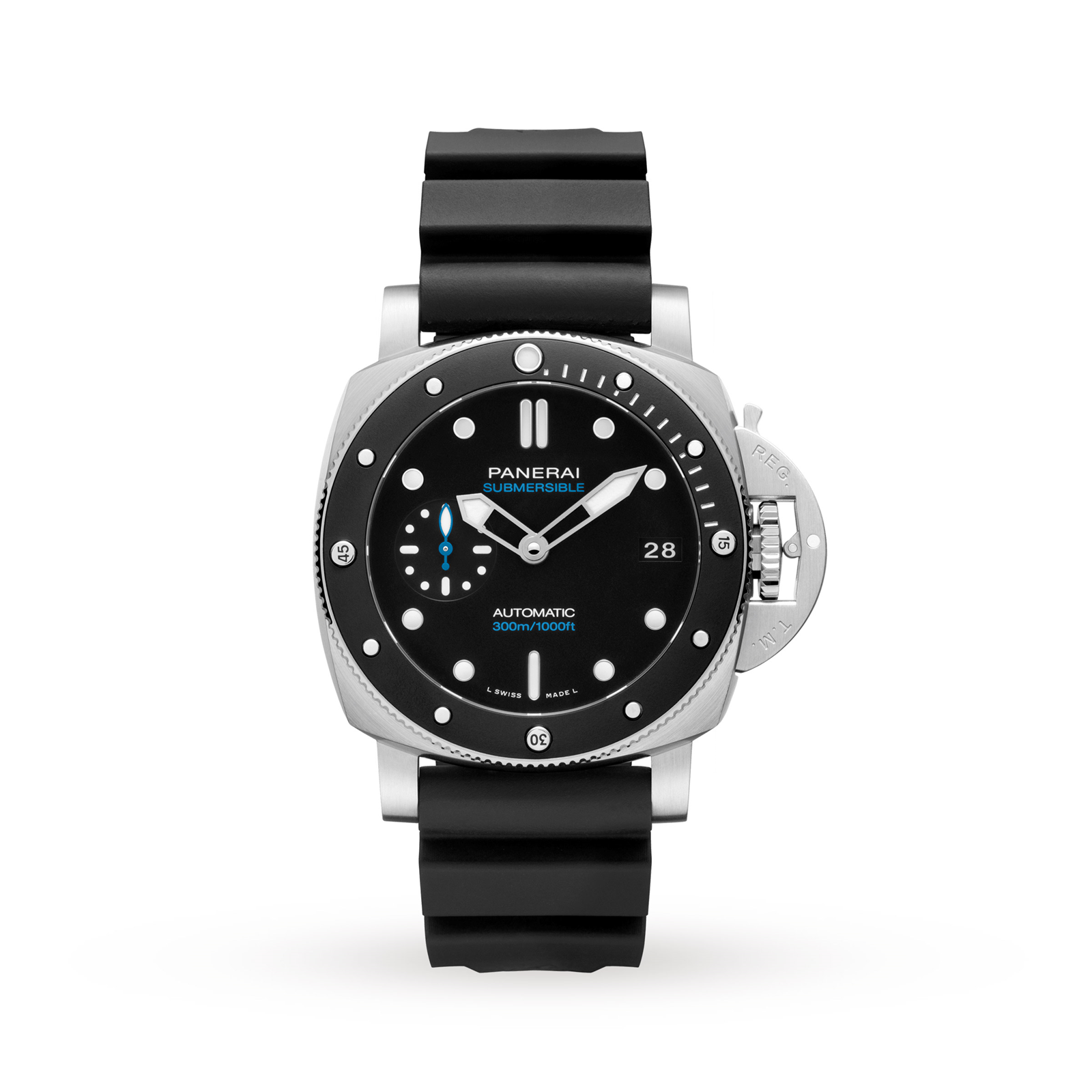 Panerai Submersible Mens Black 42mm watch