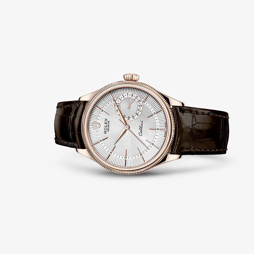 Rolex Cellini Date 39 mm 18 ct Everose gold polished finish M50515-0008 - Imagem 3
