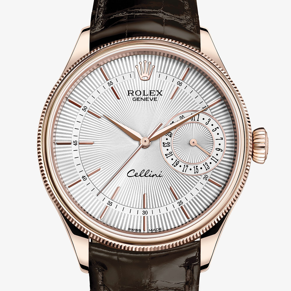 Rolex Cellini Date 39 mm 18 ct Everose gold polished finish M50515-0008