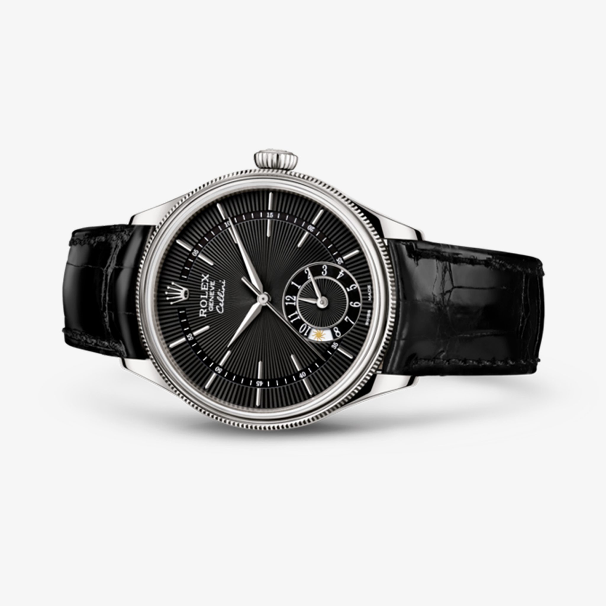 Rolex Cellini Dual Time 39 mm 18 ct white gold polished finish M50529-0007 - Imagem 5