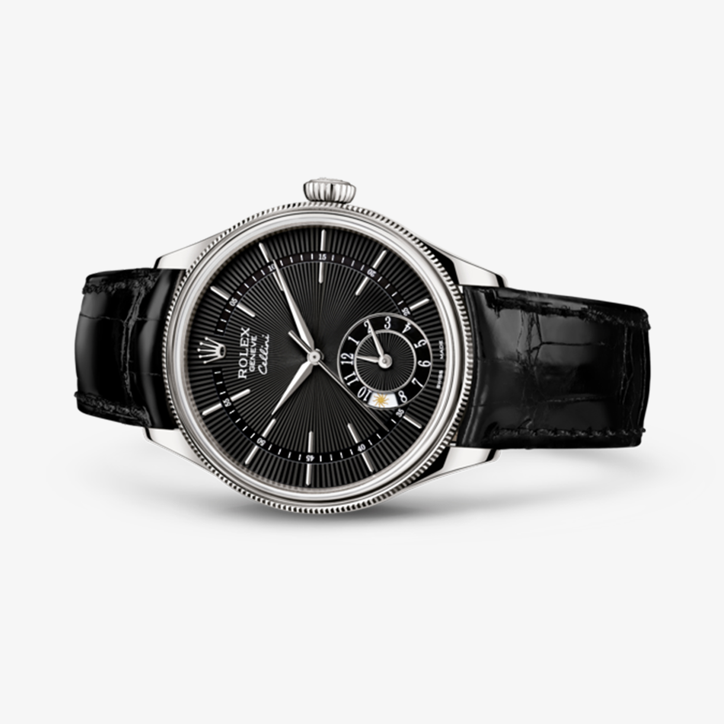 Rolex Cellini Dual Time 39 mm 18 ct white gold polished finish M50529-0007 - Imagem 4