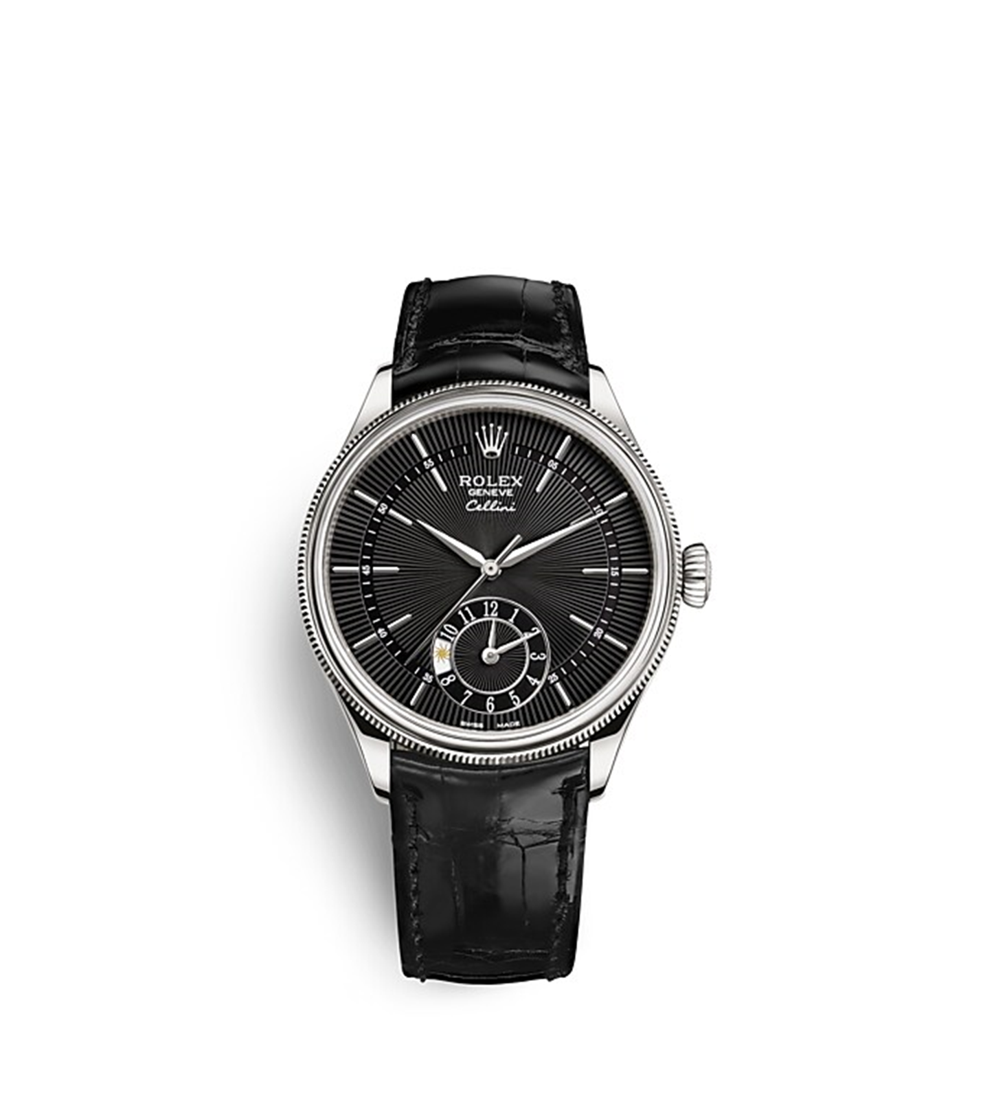 Rolex Cellini Dual Time 39 mm 18 ct white gold polished finish M50529-0007 - Imagem 7