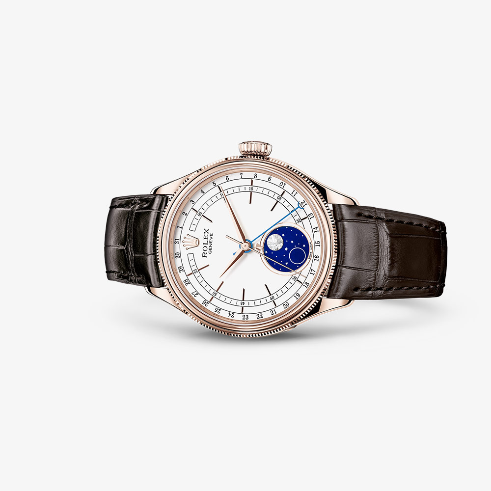 Rolex Cellini Moonphase 39 mm 18 ct Everose gold polished finish M50535-0002 - Imagem 3
