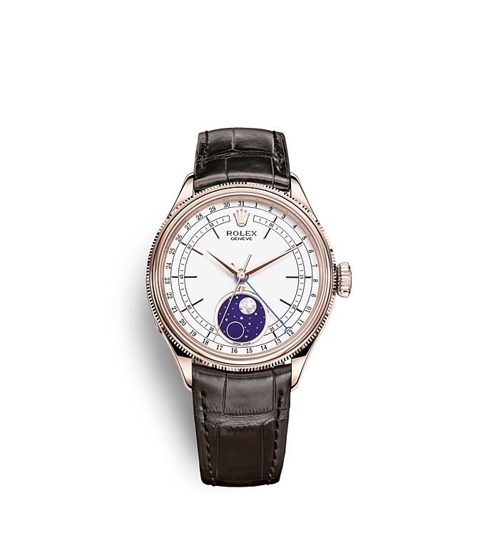 Rolex Cellini Moonphase 39 mm 18 ct Everose gold polished finish M50535-0002 - Imagem 5