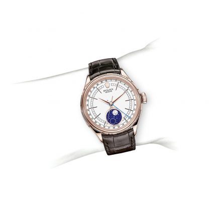 Rolex Cellini Moonphase 39 mm 18 ct Everose gold polished finish M50535-0002 - Imagem 8