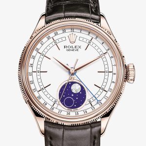 Rolex Cellini Moonphase 39 mm 18 ct Everose gold polished finish M50535-0002