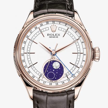 Rolex Cellini Moonphase 39 mm 18 ct Everose gold polished finish M50535-0002 - Imagem 2
