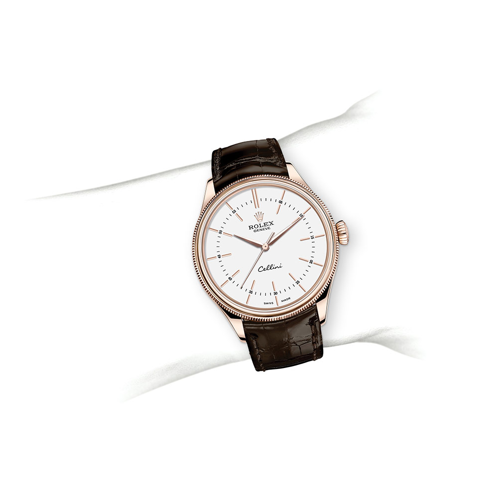 Rolex Cellini Time 39 mm 18 ct Everose gold polished finish M50505-0020 - Imagem 7