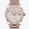 Rolex Datejust 31 Oyster 31 mm Everose gold and diamonds M278285RBR-0010 - Imagem 9