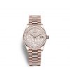 Rolex Datejust 31 Oyster 31 mm Everose gold and diamonds M278285RBR-0010 - Imagem 12