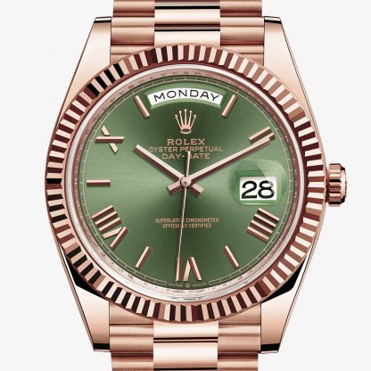 Rolex Day-Date 40 Oyster 40 mm Everose gold M228235-0025 - Imagem 2