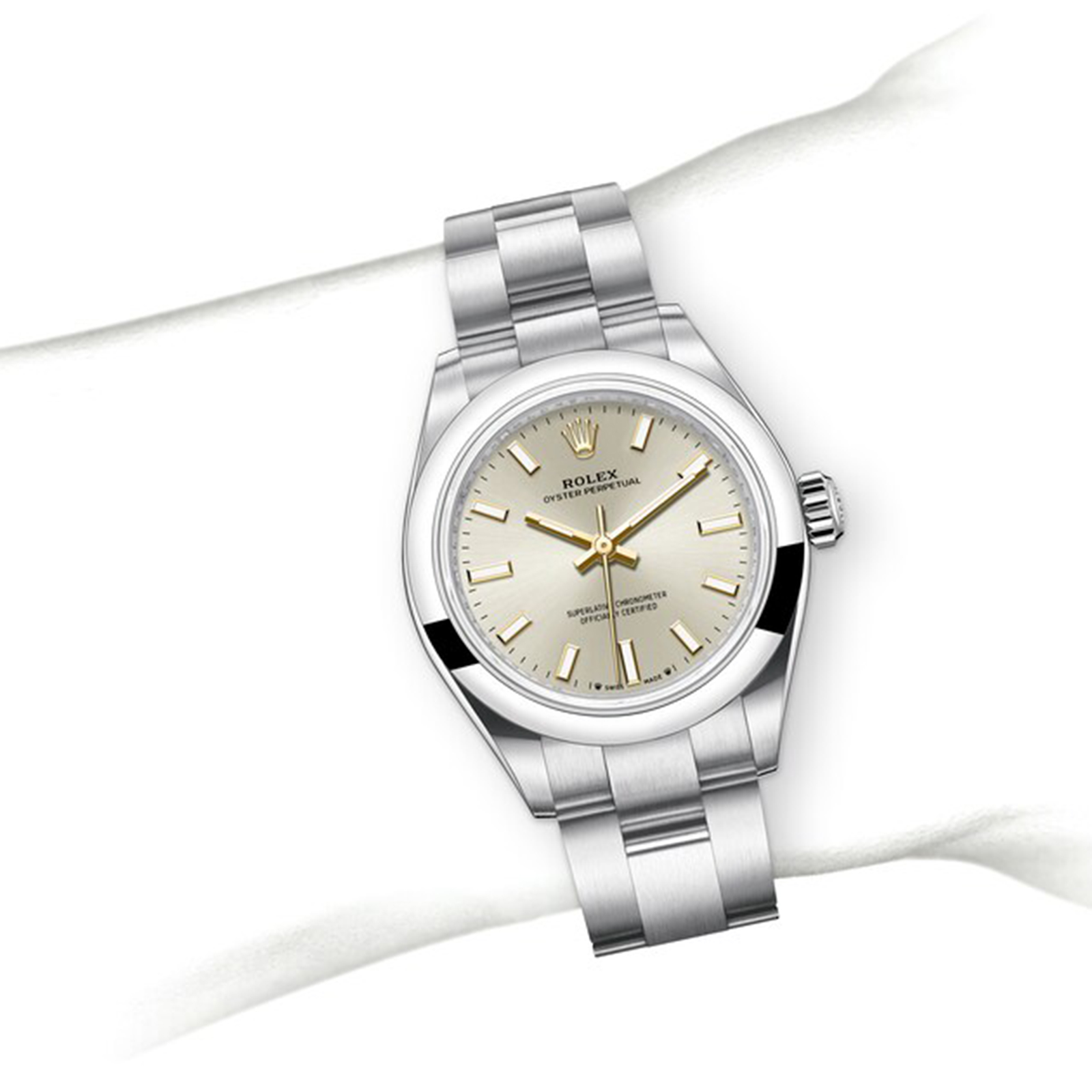 Rolex Oyster Perpetual Oyster 28 mm Oystersteel M276200-0001 - Imagem 9