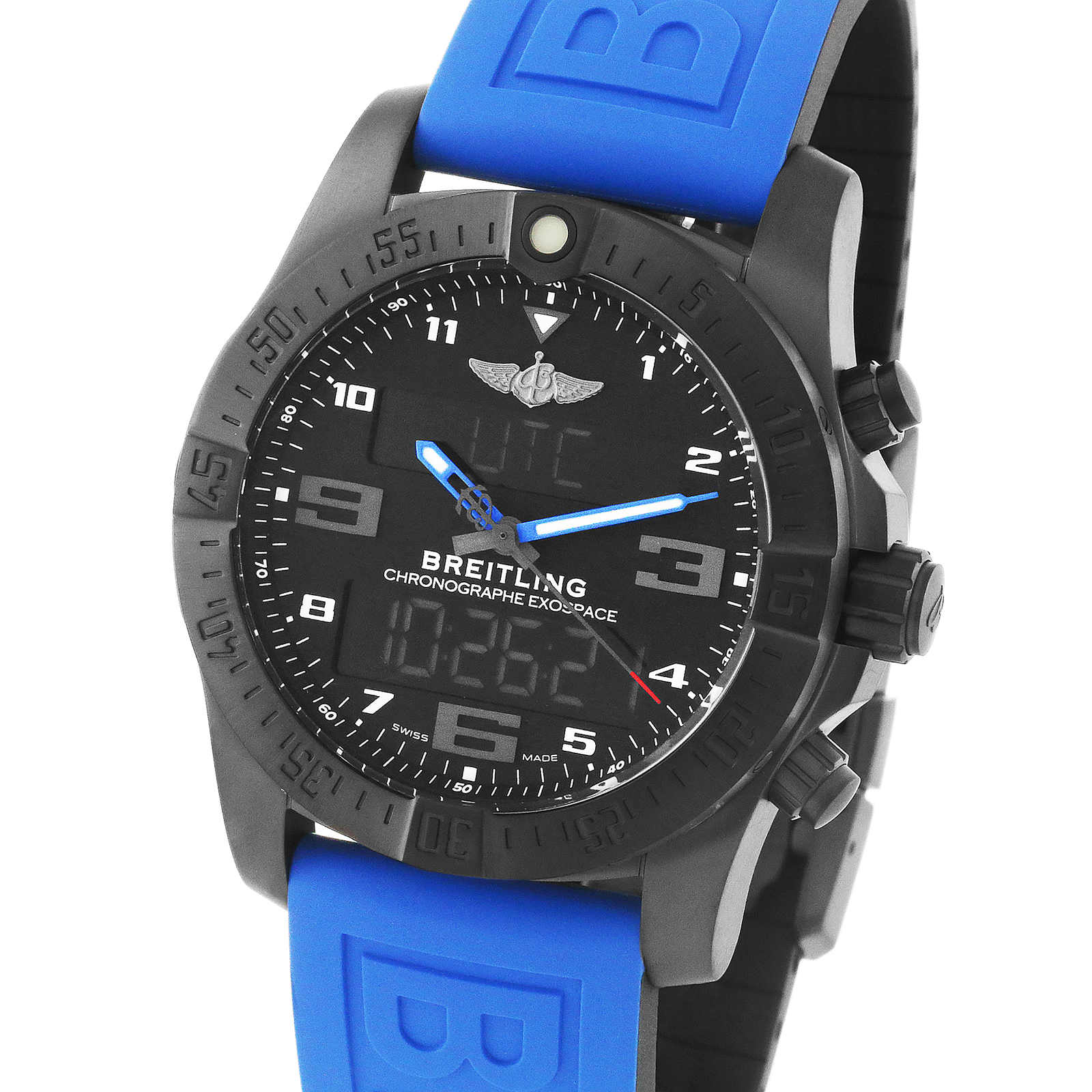 Breitling Professional Mens Black 46mm watch - Imagem 3