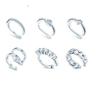 Elegant Silver Ear Clip