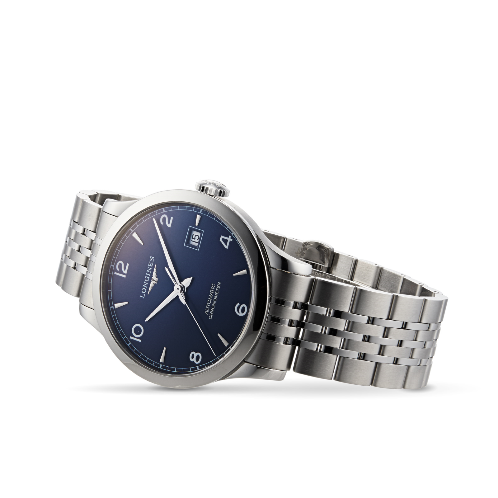 Longines Record Mens Blue 38.5mm watch - Imagem 3