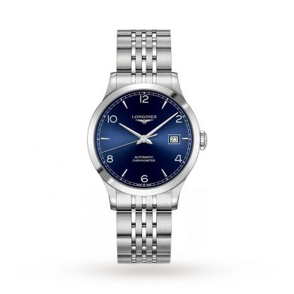 Longines Record Mens Blue 38.5mm watch - Imagem 2