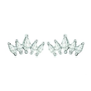 Gorgeous Princess Crown Stud Earrings
