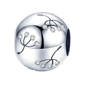 Dandelion Seeds CZ Charm