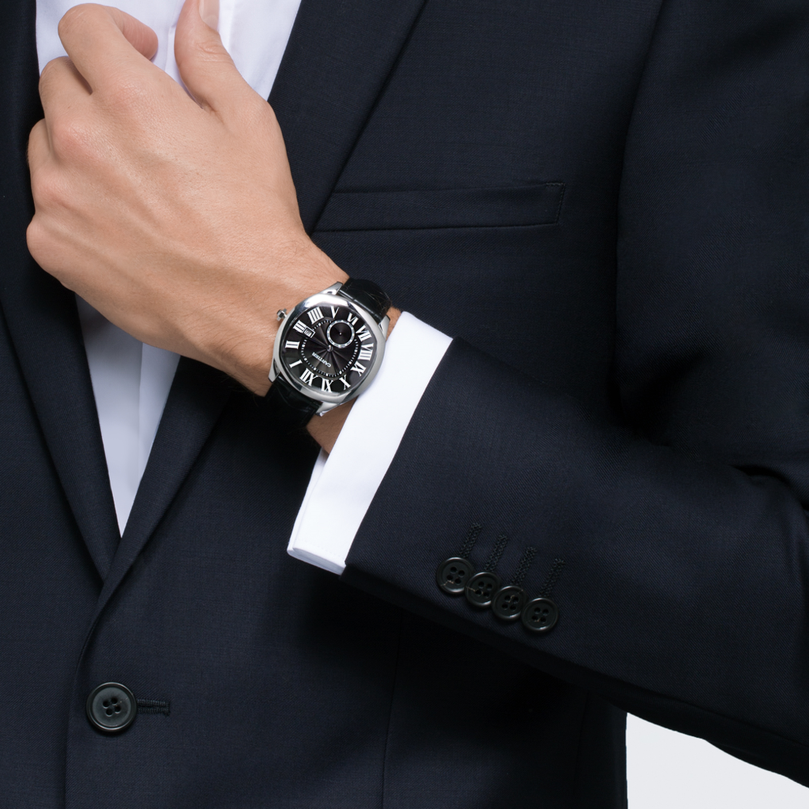 Cartier Drive Mens Black 40mm watch - Imagem 3