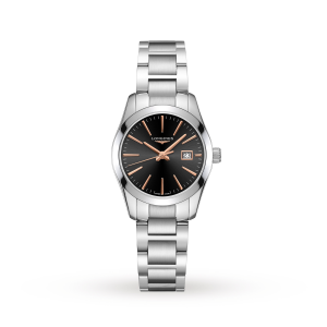 Longines Conquest Ladies Black 30mm watch