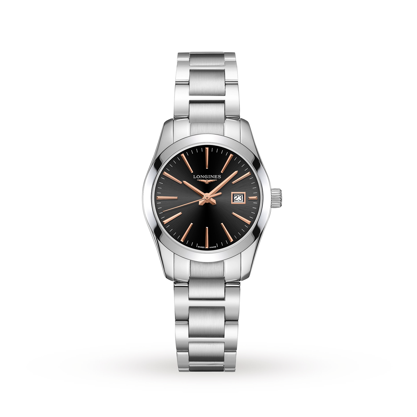 Longines Conquest Ladies Black 30mm watch