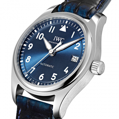IWC Pilot Mens Blue 36mm watch - Imagem 6