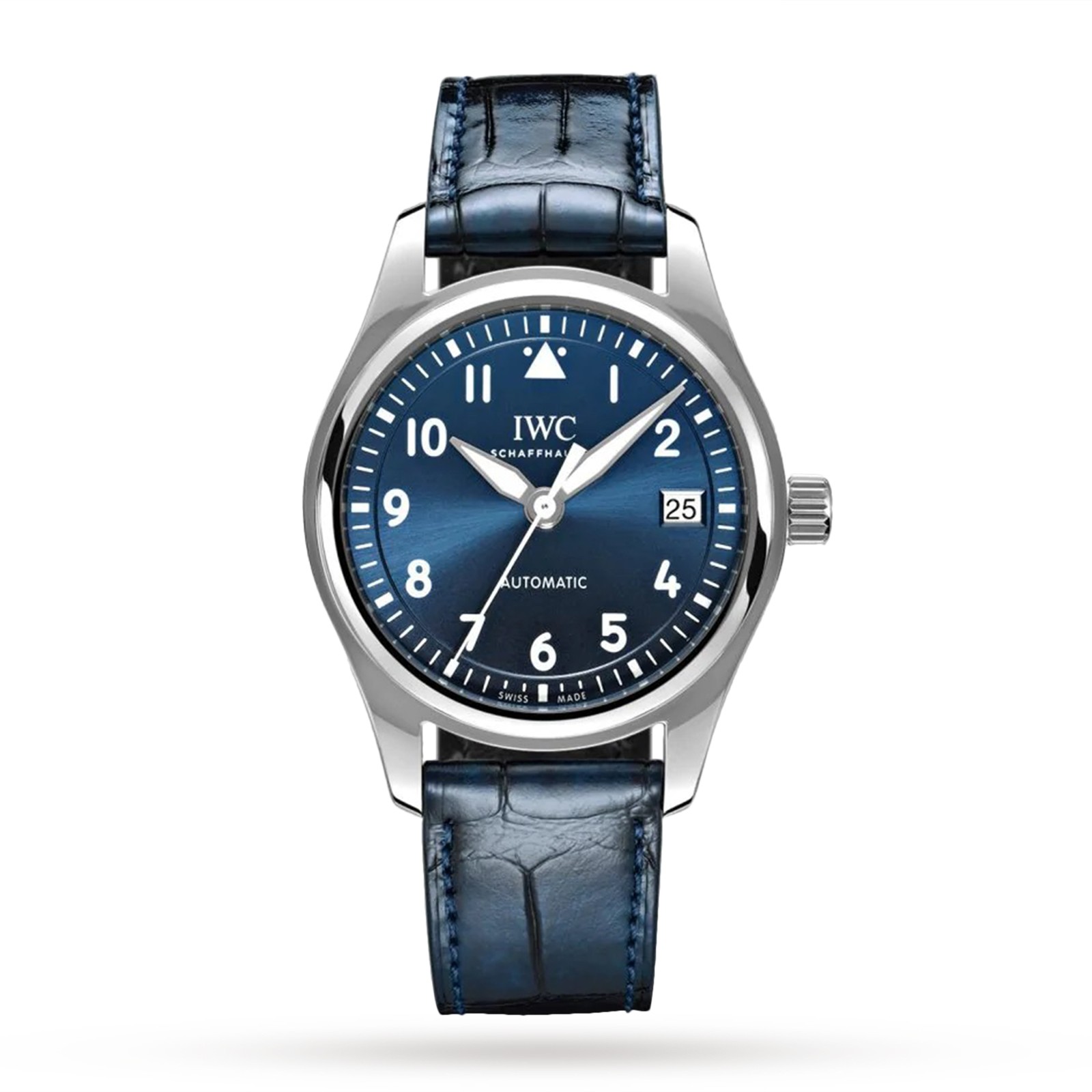 IWC Pilot Mens Blue 36mm watch